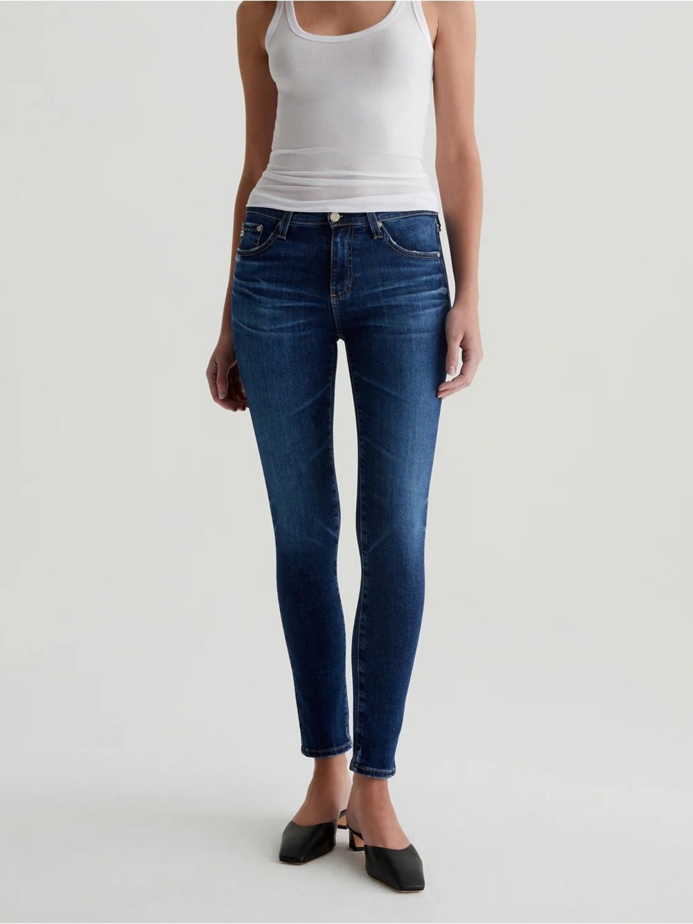 Ag Adriano Goldschmied Women's Skinny Jeans - Dark Blue Wash size 26R